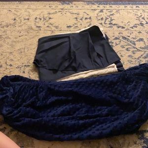 Crib skirt and changing table cover